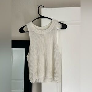 Reformation White Knit Tank